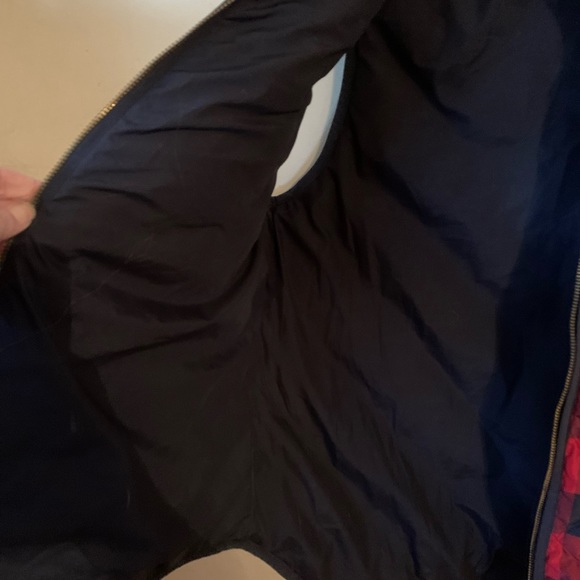 J.Crew Plaid Zip Up Vest Sz Medium - Picture 8 of 9